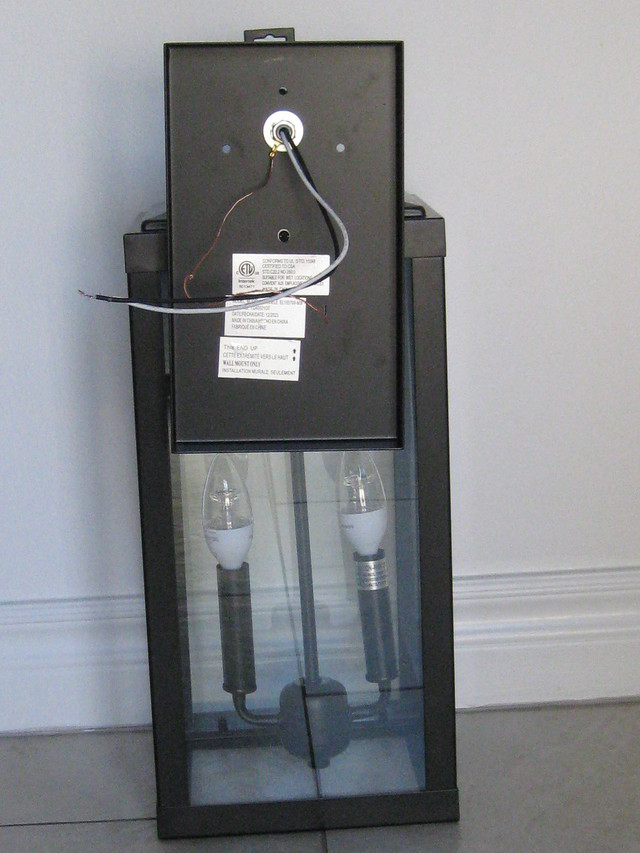 Brand New 2-Light Imperial Black Outdoor Wall Lantern Sconce in Outdoor Lighting in City of Toronto - Image 4
