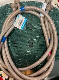 Steel braided washer hookup lines