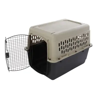 Top Paw® Plastic Portable Dog Carrier; Hard-Sided Travel Pet Car, View more