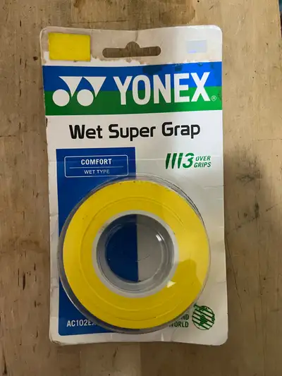 Yonex Wet Super Grap Yellow NEW FREE DELIVERY, View more