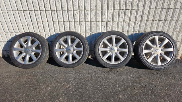 Infiniti 18' wheels with 245/45/18 all season tires  in Tires & Rims in City of Toronto