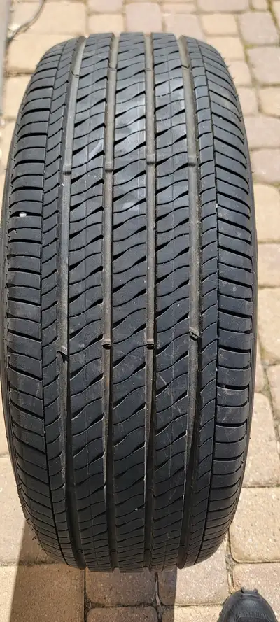 Set of 4 Firestone FT140 All Season Tires. 205/55R17 9TV. Not on rims. In good condition. Used only...