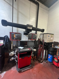 Wheel Alignment machine and rack/hoist 