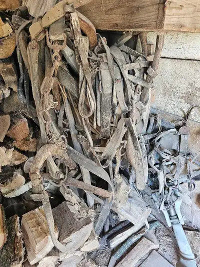 vintage leather horse tack , View more