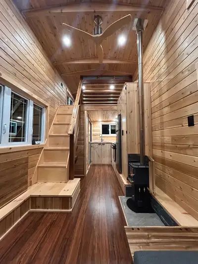 New custom built tiny house/cabin -240 sqft including both loft areas -(Main loft 7’ 3.5” x 10’) -(S...