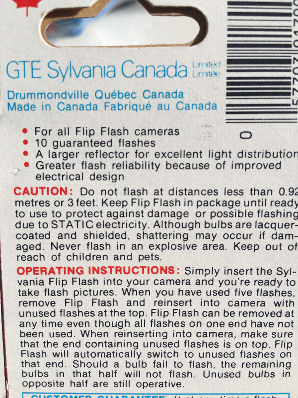 Vintage Sylvania Flip Flash Super Package of 5 Flashes in Cameras & Camcorders in Kitchener / Waterloo - Image 2