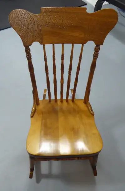 Antique Oak Nursing Rocker, View more