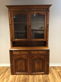 ANTIQUE BUFFET AND HUTCH 