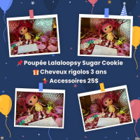 Poupée Lalaloopsy Sugar Cookie et ses accessoires 25$