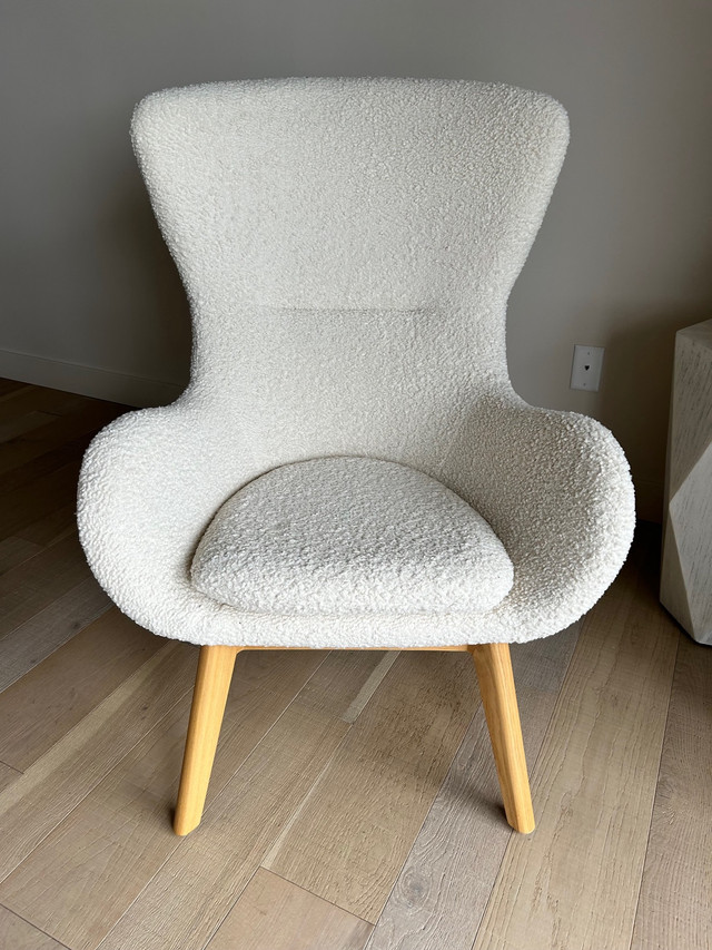 Sherpa  cream  chair in Chairs & Recliners in Leamington