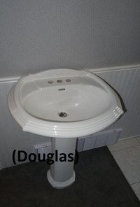 Pedestal Sinks and Faucets - Various Models