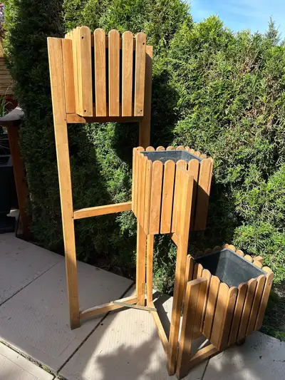 3 pot planter stand, View more