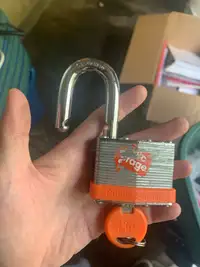 Storage lock with key