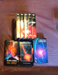 VHS Star Trek I - V, 3 others
