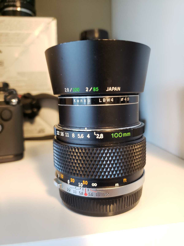 Olympus OM System E Zuiko 100mm f2.8 in Cameras & Camcorders in Calgary