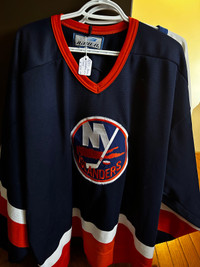 New York  Islanders XL DARK BLUE Bauer Hockey Jersey Booth 278