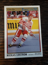 1991-92 O-Pee-Chee Premier Hockey Nicklas Lidstrom Rookie Card