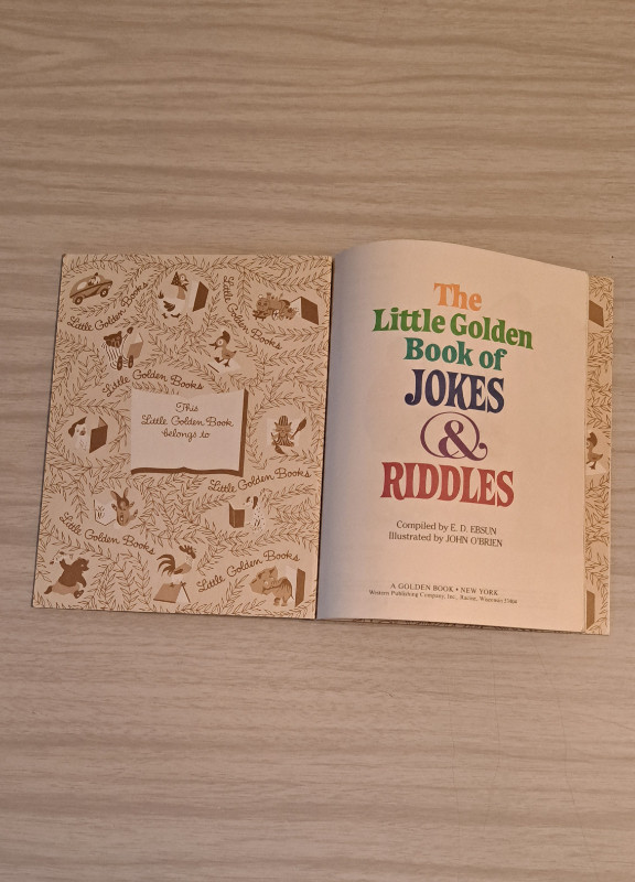 The Little Golden Book of Jokes & Riddles in Children & Young Adult in Windsor Region - Image 3