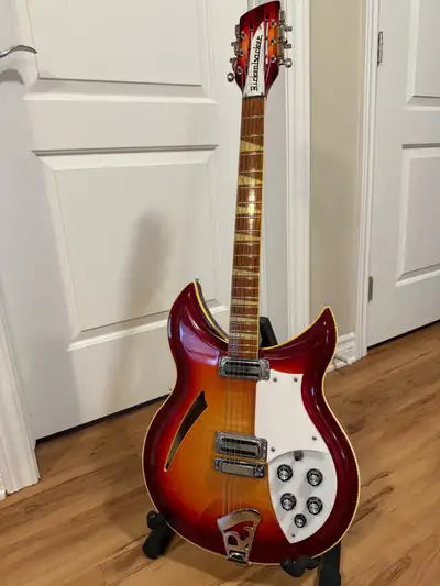 RICKENBACKER 381v69/12 string in rare Amber Fireglo finish, View more