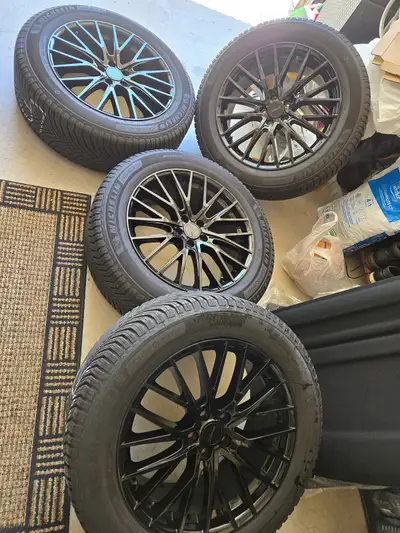 Selling 4 Cross Climate 2 (All Weather) tires with wheels and TPMS sensors. Wheels were on a 2025 Ma...