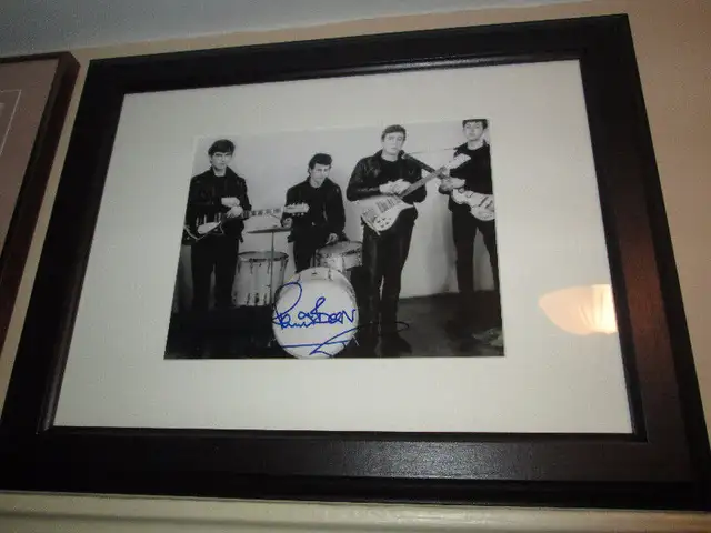 Pete Best - The Beatles - Autographed Framed Photo63826839428993120