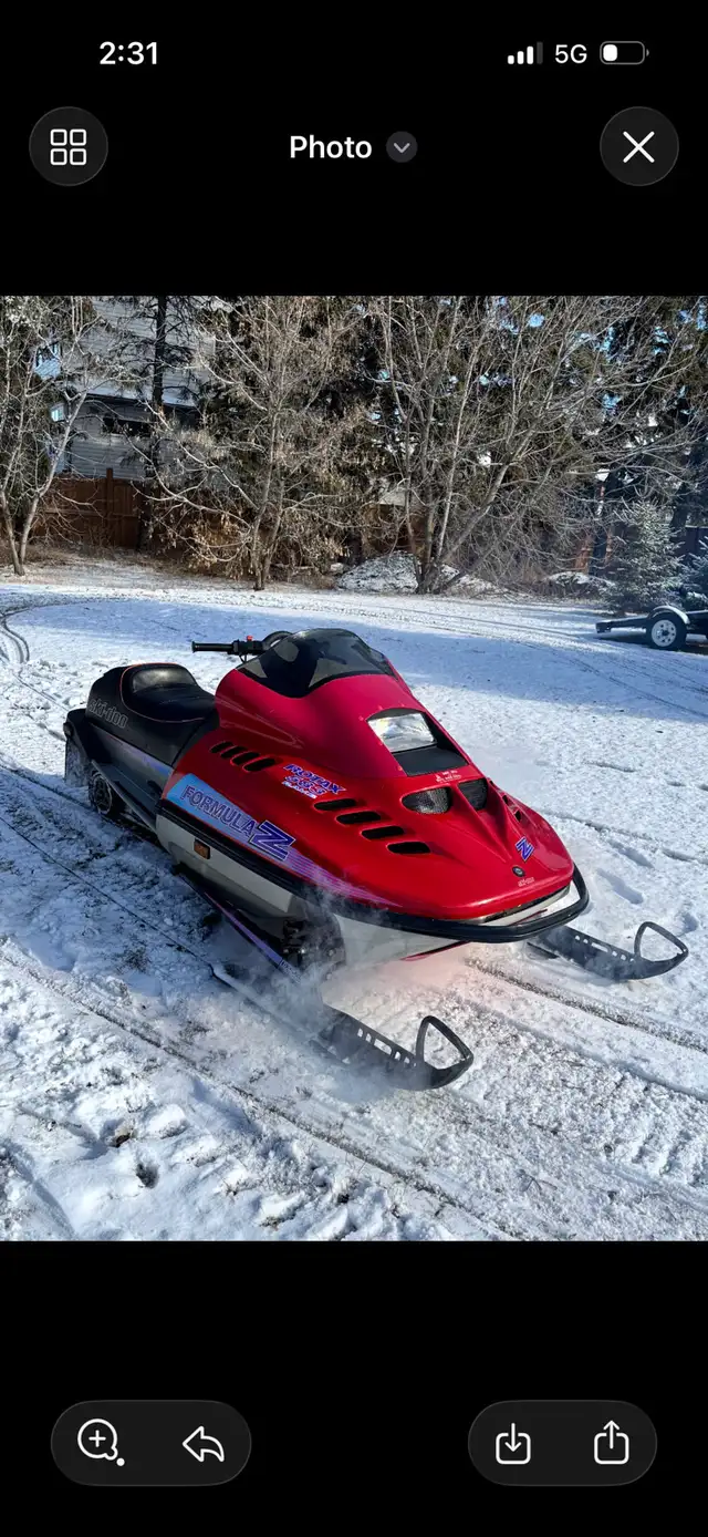 93 Skidoo Formula Z 583 in Snowmobiles in St. Albert - Image 3