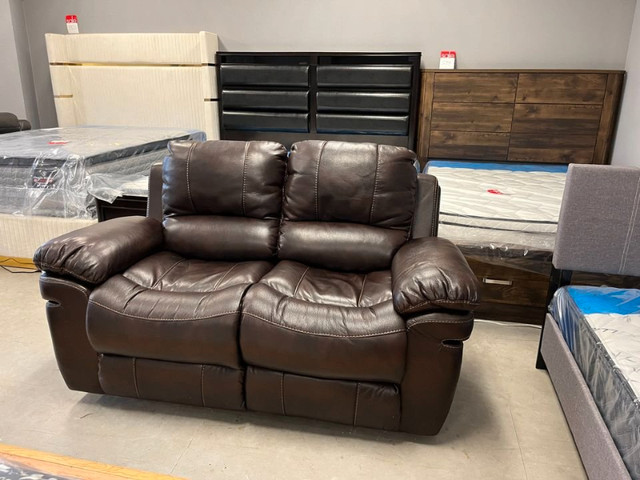 Clearance Sale on Leather Recliner love seat.// in Chairs & Recliners in Cambridge - Image 2