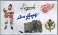 Bill Gadsby signed auto 3x5 NHL Legends of Hockey    Excellent