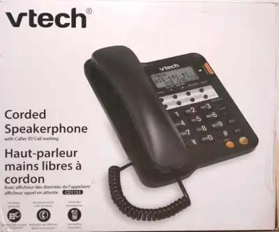 Vtech Corded Speakerphone with Caller ID - New , View more