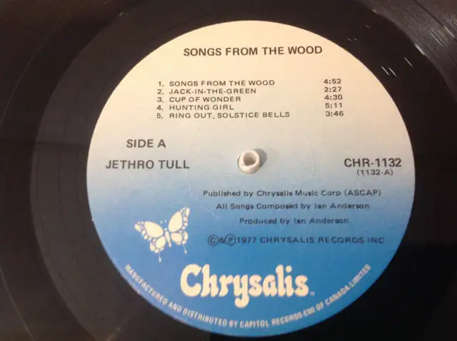 JETHRO TULL (SONGS FROM THE WOOD) VINYL LP63793655980163123
