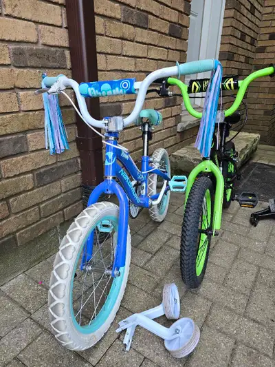 Boys and Girls 16" Nakamura bikes with removable training wheel, View more