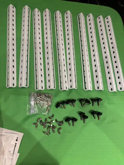 I am selling a brand new set of white 30" solar panel mounting brackets. These brackets are perfect...