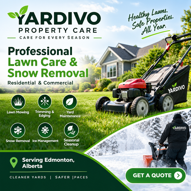Lawn Mowing & Yard Care Edmonton | YARDIVO