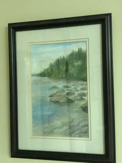 Framed Watercolour Painting, View more