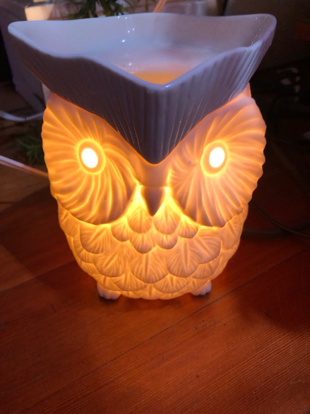 White OWL Scentsy Wax Warmer. Breast Cancer Fundraiser in Home Décor & Accents in Edmonton - Image 4