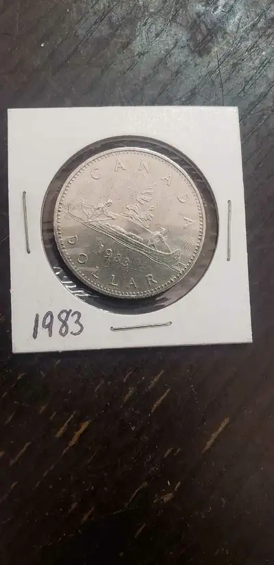 1983 $1 Dollar coin Up for sell we have this 1983 $1 DOLLARD coin asking $10 pick up on beaverbrook...