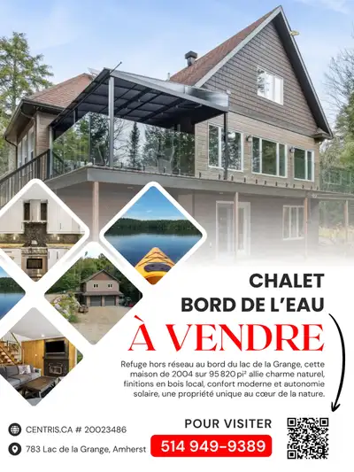 Chalet d’exception en bord de lac – Havre de paix au naturel Vivez votre rêve au bord du lac de la G...