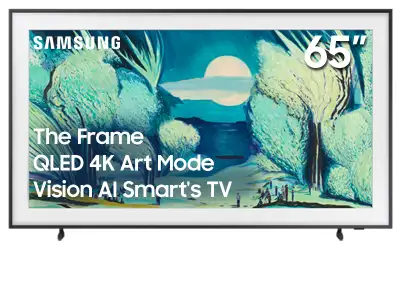 SAMSUNG 65" THE FRAME 4K SMART QLED TV (QN65LS03FA) 2025, View more