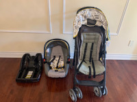 Graco travel system,stroller, car seat and base