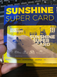  sunshine supercard - unused 