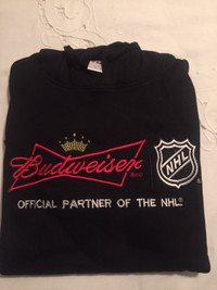 Budweiser Officially Partner Of The NHL Hoodie Large Size