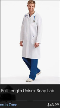  Scrubs lab technicians coat, Dr. Dentist Physio, new