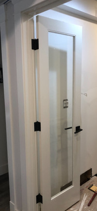 Wood doors with glass inserts