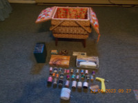 Deluxe sewing basket and contents $20