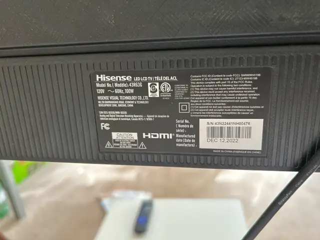 Hisense 43RG6 in TVs in Ottawa - Image 3