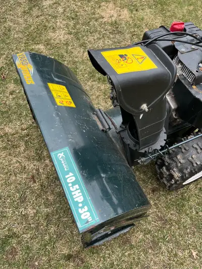 30” Yard Works 10.5 HP snow blower., View more