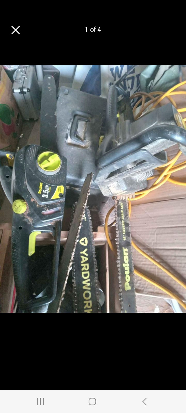 Chainsaw 3 not working all electric Lawnmowers & Leaf Blowers