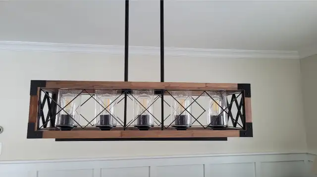 Gorgeous 5 light pendant light in Indoor Lighting & Fans in Mississauga / Peel Region - Image 2