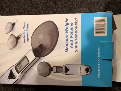 Spoon shaped weighing surface Convenient for weighing vitamin supplements or portioning Includes two...