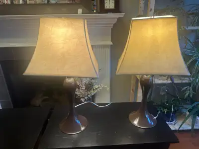2 table lamps , View more